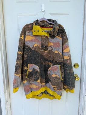 Urban Outfitters BDG Alpine Fleece Pullover Sweatshirt Jacket